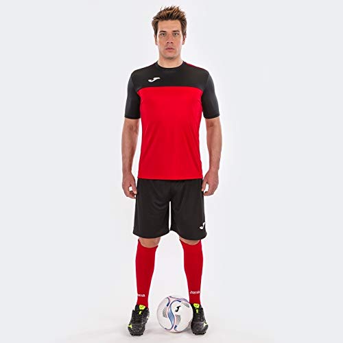 Joma Winner Camisetas Equip. M/c, Hombre, Rojo-Negro, L Joma Winner Camisetas Equip. M/c, Hombre, Rojo-Negro, L