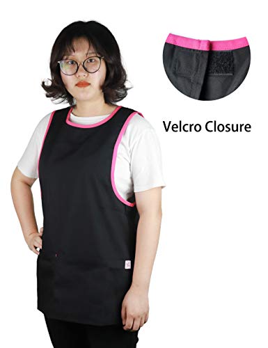 JONATHAN UNIFORM Unisex Peto Delantal Laboral Con 2 Bolsillos pour Cocina Quehaceres Domésticos Trabajos Caseros (Negro-V) JONATHAN UNIFORM Unisex Peto Delantal Laboral Con 2 Bolsillos pour Cocina Quehaceres Domésticos Trabajos Caseros (Negro-V)