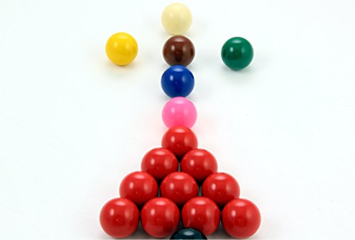 Jonny 8 Ball Juego de 17 Bolas de Snooker para niños de 38 mm con 10 Rojos Jonny 8 Ball Juego de 17 Bolas de Snooker para niños de 38 mm con 10 Rojos