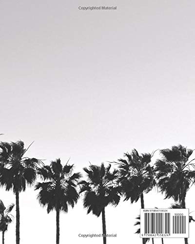 Journal: Weekly Meal Planner With Grocery List, Easy To Use, Organize, Track & Plan Your Food & Meals, 8x10 Inch Notebook, 99 Weeks To Fill, Black & White Palm Trees Journal: Weekly Meal Planner With Grocery List, Easy To Use, Organize, Track & Plan Your Food & Meals, 8x10 Inch Notebook, 99 Weeks To Fill, Black & White Palm Trees