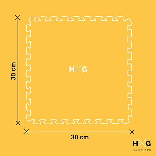 JOWY Esterilla de Espuma Fitness Suave. Tatami Puzzle Negro 30x30cm. Máxima protección para tu Suelo. Fácil Limpieza y con Bordes incluidos. (Negro, 16 pcs (1.44m2))