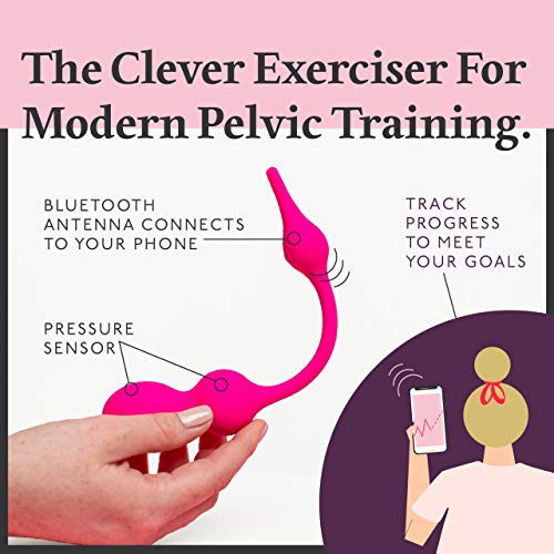 Joy ON Ejercitador de Kegel con aplicación - Recomendado por médicos para estiramiento y ejercicio del suelo pélvico Joy ON Ejercitador de Kegel con aplicación - Recomendado por médicos para estiramiento y ejercicio del suelo pélvico