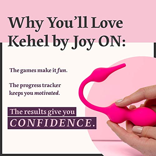 Joy ON Ejercitador de Kegel con aplicación - Recomendado por médicos para estiramiento y ejercicio del suelo pélvico