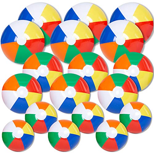 JOYIN Pelotas de Playa (18 Pack) Pelota Hinchable para la Piscina Playa JOYIN Pelotas de Playa (18 Pack) Pelota Hinchable para la Piscina Playa