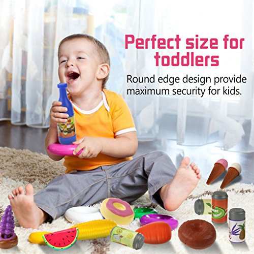 joylink 139pcs de Juguetes Cortar Frutas Verduras Pizza Juego de Plástico para Niños Juguetes Temprano Eeducativos Set de Alimentos de Corte Juguete del Bebé joylink 139pcs de Juguetes Cortar Frutas Verduras Pizza Juego de Plástico para Niños Juguetes Temprano Eeducativos Set de Alimentos de Corte Juguete del Bebé