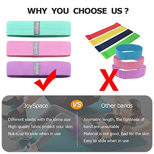 JOYSPACE Bandas Elasticas Musculacion Antideslizantes Bandas de Resistencia con 3 Niveles Cintas Elasticas Fitness para Piernas Glúteos Yoga Pilates Crossfit, Mujer y Hombre JOYSPACE Bandas Elasticas Musculacion Antideslizantes Bandas de Resistencia con 3 Niveles Cintas Elasticas Fitness para Piernas Glúteos Yoga Pilates Crossfit, Mujer y Hombre