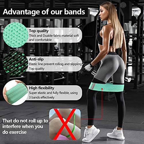 JOYSPACE Bandas Elasticas Musculacion Antideslizantes Bandas de Resistencia con 3 Niveles Cintas Elasticas Fitness para Piernas Glúteos Yoga Pilates Crossfit, Mujer y Hombre JOYSPACE Bandas Elasticas Musculacion Antideslizantes Bandas de Resistencia con 3 Niveles Cintas Elasticas Fitness para Piernas Glúteos Yoga Pilates Crossfit, Mujer y Hombre