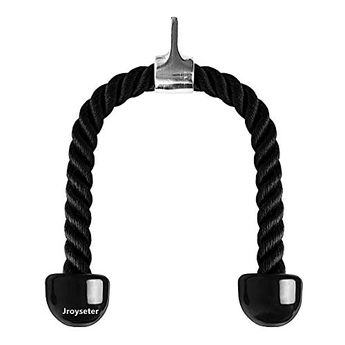 Jroyseter Cuerda Tríceps 70cm Tríceps Cuerda Empuje Tire hacia Abajo Cuerda para Tríceps Cuerda Gimnacio Triceps Fitness Cuerda Equipo para Elevación de Acero galvanizado