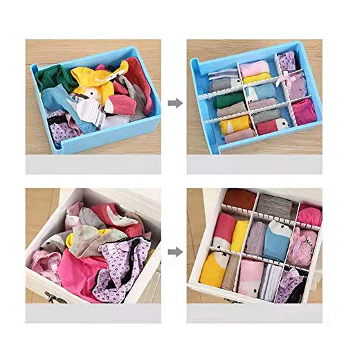 JSF DIY Separadores de Cajones 32.4 x 7 cm, Set de 12 Ajustable Organizador de Cajones (Blanco) JSF DIY Separadores de Cajones 32.4 x 7 cm, Set de 12 Ajustable Organizador de Cajones (Blanco)