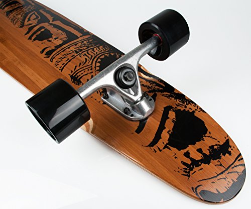 JUCKER HAWAII Monopatín Longboard MAKAHA Tabla Larga para Bambú JUCKER HAWAII Monopatín Longboard MAKAHA Tabla Larga para Bambú