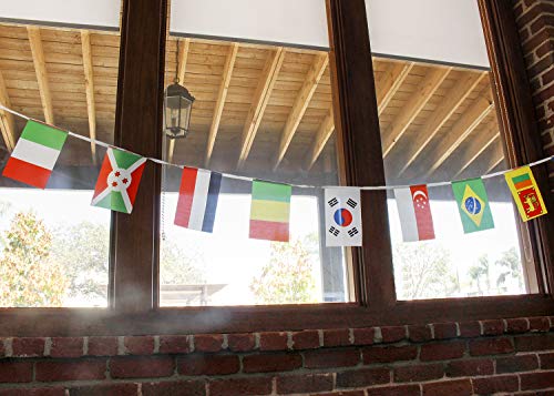 Juego de 100 banderas para decoración Juvale - 25,9m de largo, cada bandera 13,2 cm x 23,4 cm Juego de 100 banderas para decoración Juvale - 25,9m de largo, cada bandera 13,2 cm x 23,4 cm