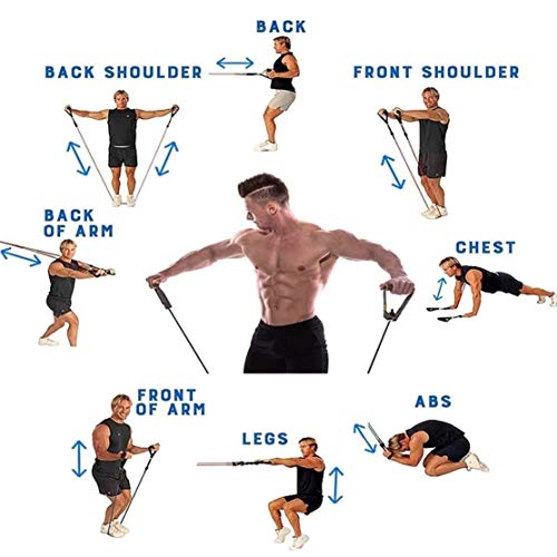 Juego de 11 Bandas de Resistencia para Entrenamiento,Kit de Gym para Ejercicio Físico,Yoga,Pilates Abdominales,Fitness,Gimnasio en casa para Hombres y Mujeres,Incluye Bolsa de Transporte (Multicolor) Juego de 11 Bandas de Resistencia para Entrenamiento,Kit de Gym para Ejercicio Físico,Yoga,Pilates Abdominales,Fitness,Gimnasio en casa para Hombres y Mujeres,Incluye Bolsa de Transporte (Multicolor)