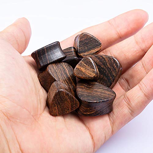 Juego de 2 dilatadores de madera para orejas y túneles de 8 a 25 mm Juego de 2 dilatadores de madera para orejas y túneles de 8 a 25 mm