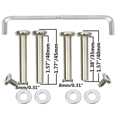 Juego de 2 Ruedas Repuestos para Maletas de Equipaje 60 * 18mm con 35/40mm Ejes, 8mm Rodamientos de Reparación Juego de 2 Ruedas Repuestos para Maletas de Equipaje 60 * 18mm con 35/40mm Ejes, 8mm Rodamientos de Reparación
