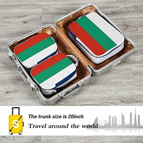 Juego de 3 Cubos de Embalaje de la Bandera de Bulgaria Juego de 3 Cubos de Embalaje de la Bandera de Bulgaria