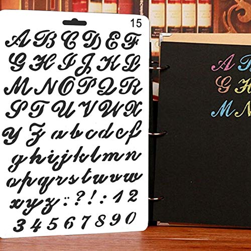 Juego de 4 Plantillas de Pintura Del Alfabeto, Estilos Surtidos, Reutilizables, NúMeros y Letras, Plantillas de Dibujo ArtíStico, Plantillas Para Proyectos de Manualidades y Manualidades Juego de 4 Plantillas de Pintura Del Alfabeto, Estilos Surtidos, Reutilizables, NúMeros y Letras, Plantillas de Dibujo ArtíStico, Plantillas Para Proyectos de Manualidades y Manualidades