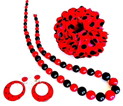 Juego de joyas Sevillana para niƱa FLAMENCO flor collar pendientes pinza Juego de joyas Sevillana para niƱa FLAMENCO flor collar pendientes pinza