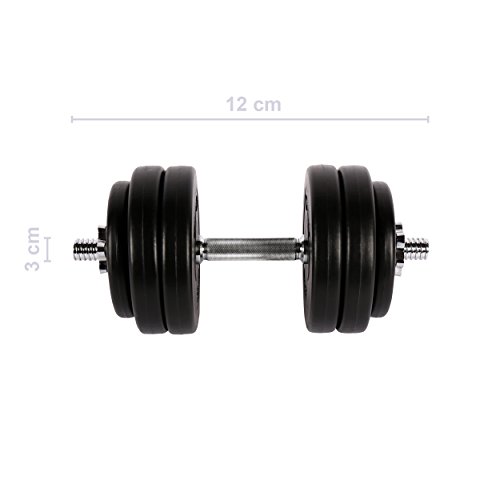 Juego de mancuernas 30 kg (2 x 15 kg) | Juego de pesas cortas | Mancuernas Juego de mancuernas 30 kg (2 x 15 kg) | Juego de pesas cortas | Mancuernas