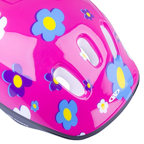 Juego de patines infantiles de línea Polly LED con ruedas iluminadas, tallas 26-29, 30-33, ajustables, set de protección, casco, infantil, 13362, rosa, 30-33 verstellbar