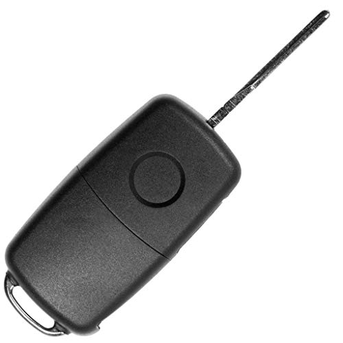 Juego de reparación de llaves de coche con 3 botones + llave en blanco + batería compatible con VW Golf UP Polo T5 Caddy Tiguan Beetle EOS Jetta Juego de reparación de llaves de coche con 3 botones + llave en blanco + batería compatible con VW Golf UP Polo T5 Caddy Tiguan Beetle EOS Jetta