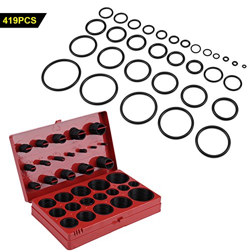Juego de Surtido de Juntas Tóricas Junta de Sello Kit de Juntas Tóricas de Goma Universal para Válvulas de Coches Bombas Equipos Eléctricos 419 Piezas 32 Tamaños Juego de Surtido de Juntas Tóricas Junta de Sello Kit de Juntas Tóricas de Goma Universal para Válvulas de Coches Bombas Equipos Eléctricos 419 Piezas 32 Tamaños