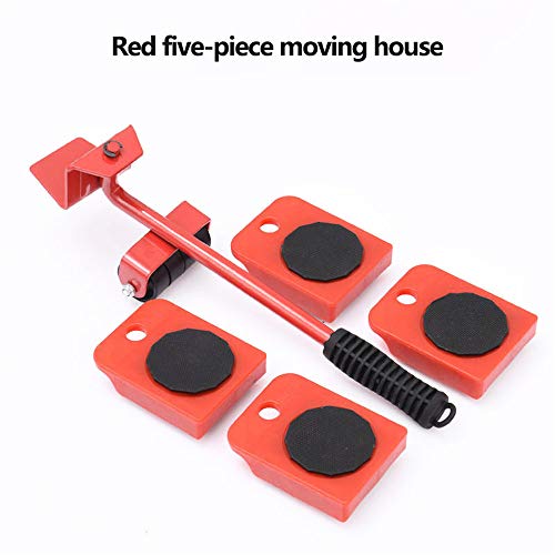 Juego de Transporte de Muebles Elevadores de Muebles de 5 Piezas Kit de Portaobjetos de Muebles Fácil de Mover con Un Buen Ayudante Adecuado Para Sofás, Sofás y Refrigeradores