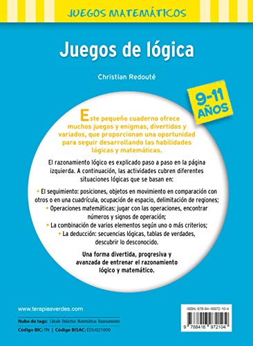 Juegos de lógica 9-11 años (Terapias Juegos Didácticos) Juegos de lógica 9-11 años (Terapias Juegos Didácticos)
