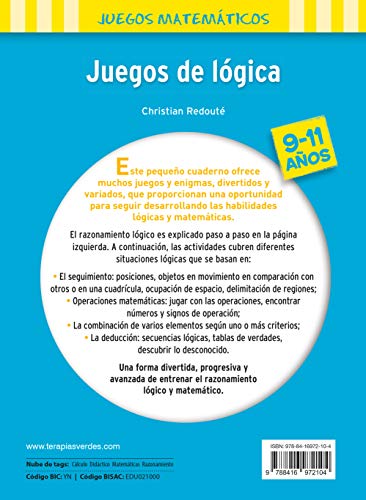 Juegos de lógica 9-11 años (Terapias Juegos Didácticos)