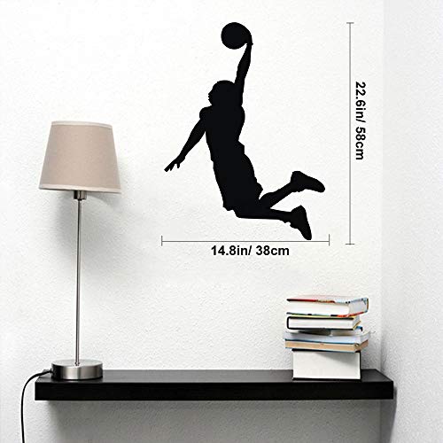 Jugador de Baloncesto Chicos Personalizado Nombre Mural Pegatina de Pared, vinilos decorativos pared dormitorio Stickers Pegatinas pared decorativas Decoracion pared