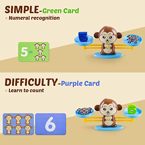 Juguetes Aprendizaje para Niños 3-6 Años , Juguetes Educativos Preescolares Regalos Cumpleaños Niñas Niños Pequeños Edad 2 3 4 5 Juego Conteo Matemático Mono Equilibrar Presente Niños Niño 3 a 7 Años Juguetes Aprendizaje para Niños 3-6 Años , Juguetes Educativos Preescolares Regalos Cumpleaños Niñas Niños Pequeños Edad 2 3 4 5 Juego Conteo Matemático Mono Equilibrar Presente Niños Niño 3 a 7 Años