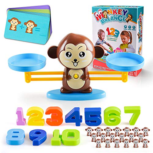 Juguetes Aprendizaje para Niños 3-6 Años , Juguetes Educativos Preescolares Regalos Cumpleaños Niñas Niños Pequeños Edad 2 3 4 5 Juego Conteo Matemático Mono Equilibrar Presente Niños Niño 3 a 7 Años Juguetes Aprendizaje para Niños 3-6 Años , Juguetes Educativos Preescolares Regalos Cumpleaños Niñas Niños Pequeños Edad 2 3 4 5 Juego Conteo Matemático Mono Equilibrar Presente Niños Niño 3 a 7 Años