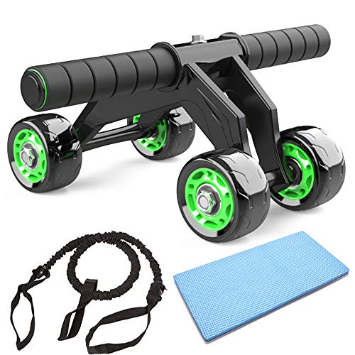 JuguHoovi AB Roller Abdominal Trainer, Abdominal Roller AB-Wheel Abdominal Trainer, Juego de Ejercicios de Motocicleta de 4 Ruedas para Adecuado para Familias, Hombres y Mujeres JuguHoovi AB Roller Abdominal Trainer, Abdominal Roller AB-Wheel Abdominal Trainer, Juego de Ejercicios de Motocicleta de 4 Ruedas para Adecuado para Familias, Hombres y Mujeres