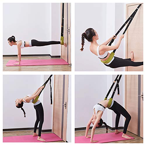 JULY'S SONG Correa de Estiramiento de Yoga Cinturón Fitness Ejercicio Yoga Correas Elásticos Banda Tensile Assist Traine para Casa Entrenamiento Pilates Ballet Danza Gimnasia JULY'S SONG Correa de Estiramiento de Yoga Cinturón Fitness Ejercicio Yoga Correas Elásticos Banda Tensile Assist Traine para Casa Entrenamiento Pilates Ballet Danza Gimnasia