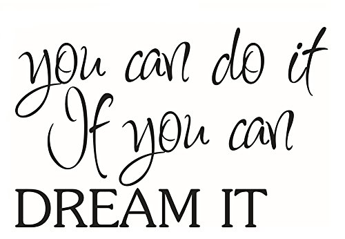 JUNGEN Pegatina de pared Vinilo frases en inglés adhesivos de pared desmontables para Dormitorio sala café decoración de la Pared, Vidrio, Puerta 58 * 37cm JUNGEN Pegatina de pared Vinilo frases en inglés adhesivos de pared desmontables para Dormitorio sala café decoración de la Pared, Vidrio, Puerta 58 * 37cm