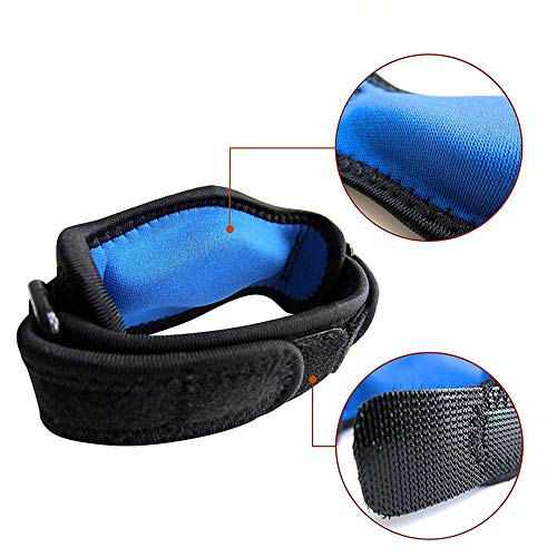 JUNSHUO 2PCS Cinta de Codo, Ajustable y Antideslizante Soporte para el Codo con Almohadilla de compresión EVA para Tenis, Golf, Levantamiento de Pesas, Cricket, Canotaje para Hombres Mujeres