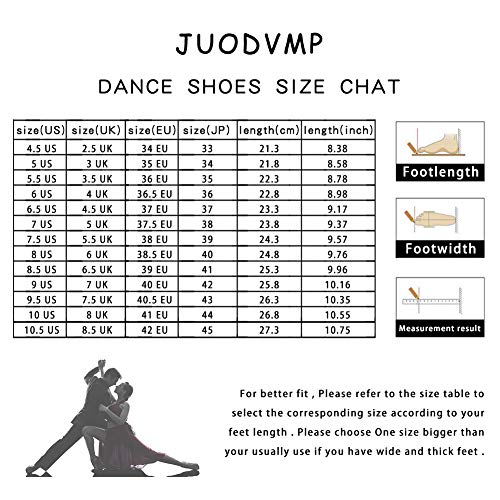 JUODVMP Mujeres Negro Lona Zapatos de Baile Latino Profesión Profesional Profesores Zapatos de Baile Ballet de salón Zapatos de Rendimiento,Model WZJ-CT-PG-J-ES,38 EU