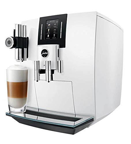 JURA J6 Independiente Máquina espresso Blanco 2,1 L 16 tazas Totalmente automática - Cafetera (Independiente, Máquina espresso, 2,1 L, Molinillo integrado, 1450 W, Blanco)