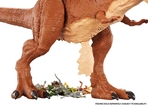 Jurassic World Tyrannosaurus Rex Supercolosal, dinosaurio de juguete, edad recomendada: 4 - 10 años (Mattel FMM63)