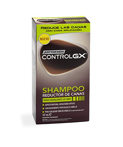 Just For Men, Control GX Champú. Reduce las canas gradualmente. Resultado natural. 147 ml Just For Men, Control GX Champú. Reduce las canas gradualmente. Resultado natural. 147 ml