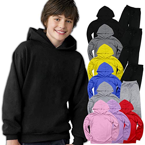 Juvenil Crai-Ner sudadera con capucha y pantalones deportivos para niños y niñas, conjunto de sudadera de moda de 2 piezas Juvenil Crai-Ner sudadera con capucha y pantalones deportivos para niños y niñas, conjunto de sudadera de moda de 2 piezas