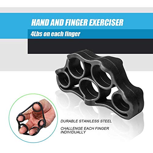 JXSD Paquete de 5 Entrenador de Fuerza de Agarre, Equipo de Ejercicio de antebrazo con Pinza de Mano Ajustable, para Atletas, músicos