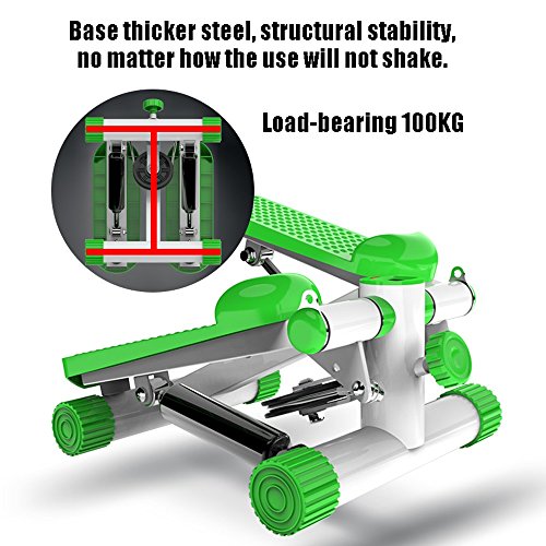 JYKJ Mini Stepper, Fitness Pedal Contador De Consumo De Calorías Mute Armrest Slimming Stepper Pie De Escalada Máquina De Pérdida De Peso Máquina De Ejercicios Multifunción