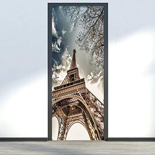 JYXJJKK Pegatinas de pared 3D Arquitectura de la ciudad Paris Eiffel Tower Landscape pegatinas de pared decoración de armario de puerta habitación de niños decoración del hogar arte Mural de puerta au JYXJJKK Pegatinas de pared 3D Arquitectura de la ciudad Paris Eiffel Tower Landscape pegatinas de pared decoración de armario de puerta habitación de niños decoración del hogar arte Mural de puerta au