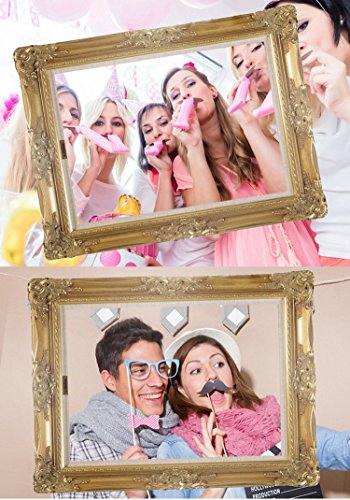 JZK® 25 x photo booth photocall photo booth con accesorios decoracion con un marco para boda baby shower cumpleaños Navidad Halloween Año Nuevo y otro diferentes ocasiones