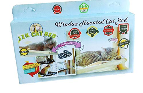 JZK Ventana montada Hamaca para Gato + Manta Gato, Cama Colgante Mascota ventosas y Manta Negra para Gato Perca JZK Ventana montada Hamaca para Gato + Manta Gato, Cama Colgante Mascota ventosas y Manta Negra para Gato Perca