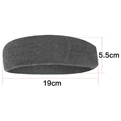 JZZJ 3 Piezas Diadema Deportiva para Hombres y Mujeres, Banda Elástica de Pelo Antideslizante Banda de Cabeza Atlética de Algodón de Absorción de Humedad para Deportes (Gris) JZZJ 3 Piezas Diadema Deportiva para Hombres y Mujeres, Banda Elástica de Pelo Antideslizante Banda de Cabeza Atlética de Algodón de Absorción de Humedad para Deportes (Gris)