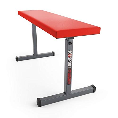 K-Sport Banco plano para levantamiento de pesas TSPORT para gimnasio DuMBBELL prensa, pecho pesado, abdominales, brazos