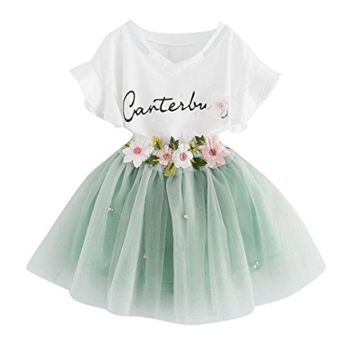 K-youth Vestido de niña Vestido Niña Floral Tutú Princesa Vestidos Vestido para Bebés Ropa niña Camisa y Vestido Muchacha Encantadora Ropa Bebe niña Verano 2018 Barata (Verde, 2-3 años) K-youth Vestido de niña Vestido Niña Floral Tutú Princesa Vestidos Vestido para Bebés Ropa niña Camisa y Vestido Muchacha Encantadora Ropa Bebe niña Verano 2018 Barata (Verde, 2-3 años)
