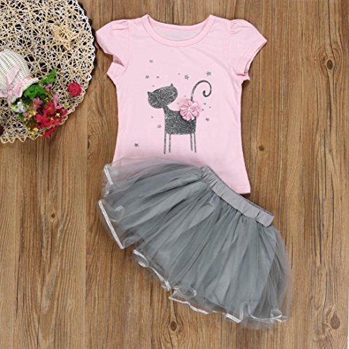 K-youth Vestido de niña, Vestido para Bebés Ropa Impresa de Camisa y del Vestido del Gato Muchacha Encantadora Ropa de Bebe niña Verano 2018 Barata (Rosa, 4-5 años) K-youth Vestido de niña, Vestido para Bebés Ropa Impresa de Camisa y del Vestido del Gato Muchacha Encantadora Ropa de Bebe niña Verano 2018 Barata (Rosa, 4-5 años)