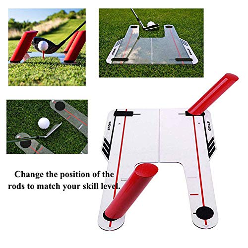 Kacsoo Ayuda de Entrenamiento de Swing de Golf Portátil con 6 Varillas de Ruta Entrenador de Swing de Golf Corrector de Corte para Ayuda de Entrenamiento de Golf, Entrenamiento de Velocidad Kacsoo Ayuda de Entrenamiento de Swing de Golf Portátil con 6 Varillas de Ruta Entrenador de Swing de Golf Corrector de Corte para Ayuda de Entrenamiento de Golf, Entrenamiento de Velocidad